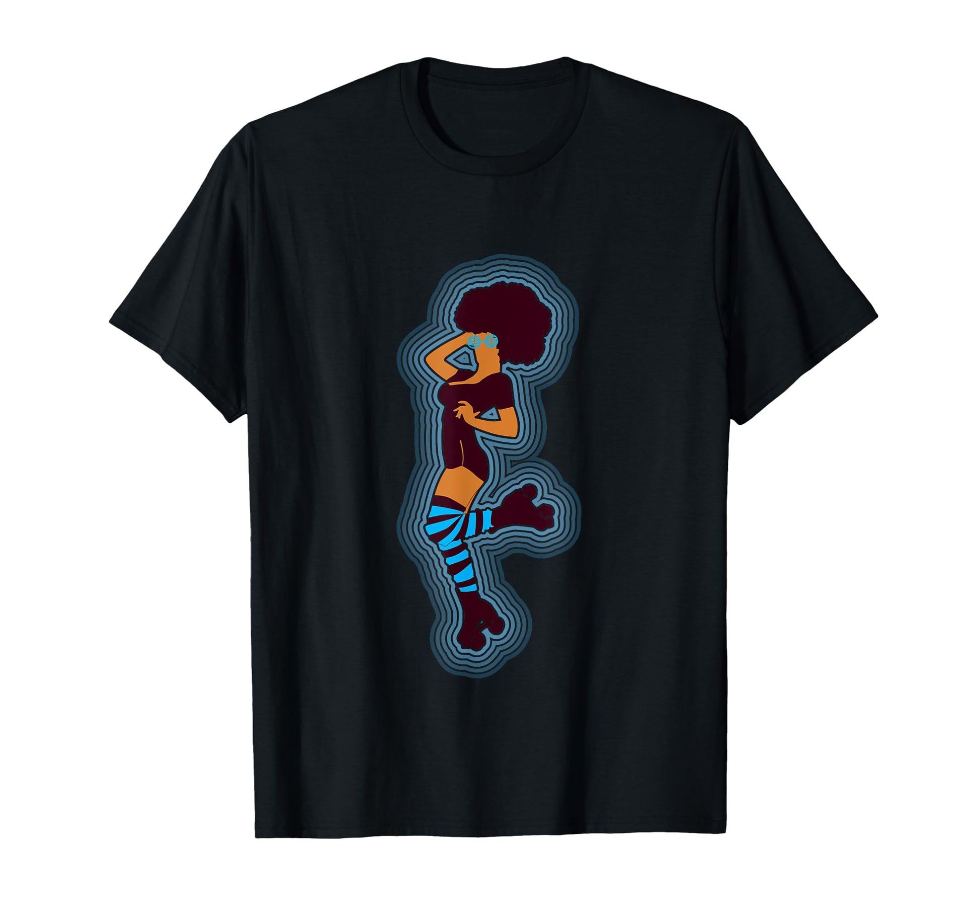 70S Rollerskating Roller Skates T-Shirt - Novelty Apparel Men Women - T-Shirt, Sweatshirt, Hoodie