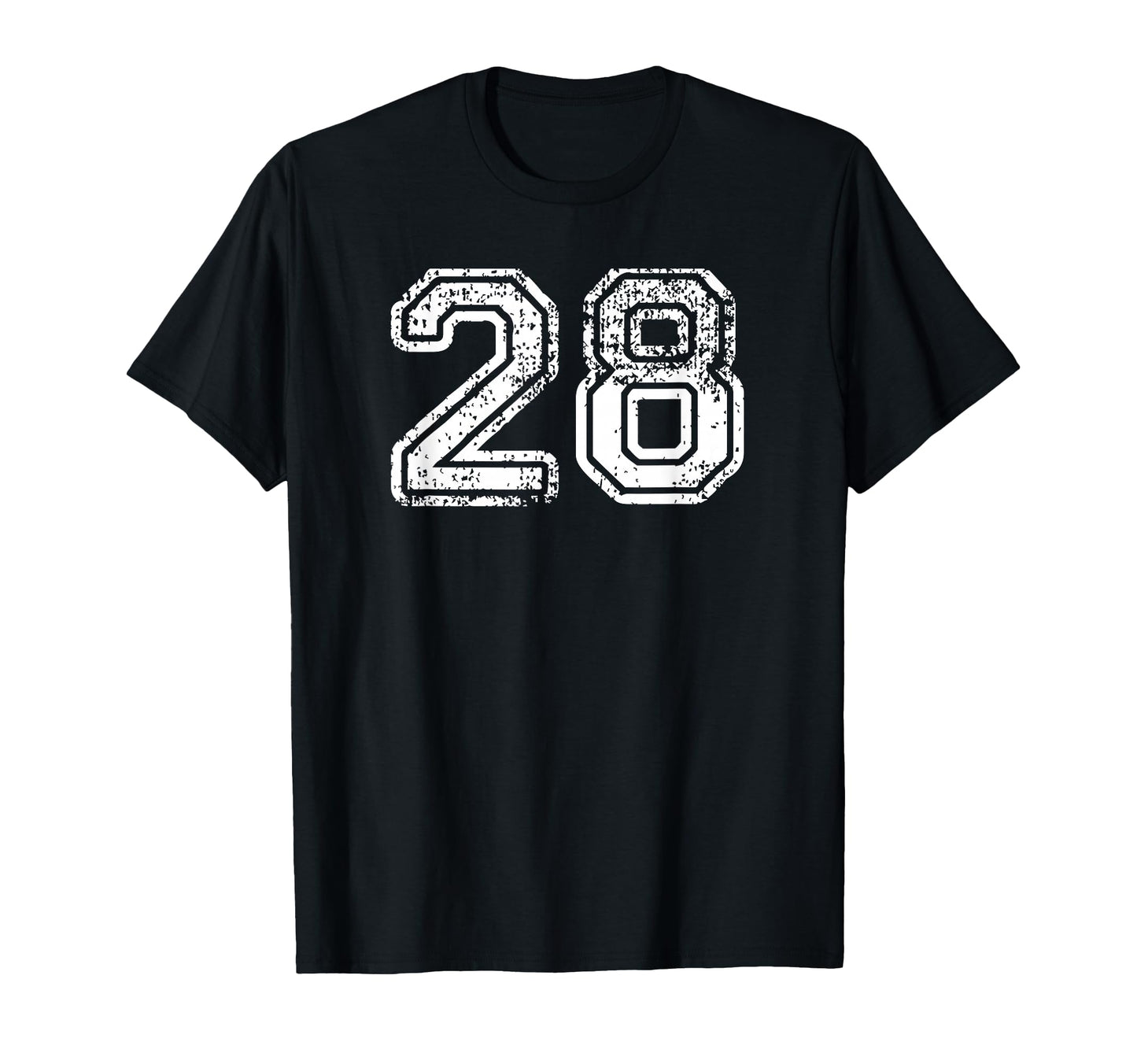 Number 28 Baseball Football Soccer T-Shirt - Custom Art Print Unisex - T-Shirt, Sweatshirt, Hoodie
