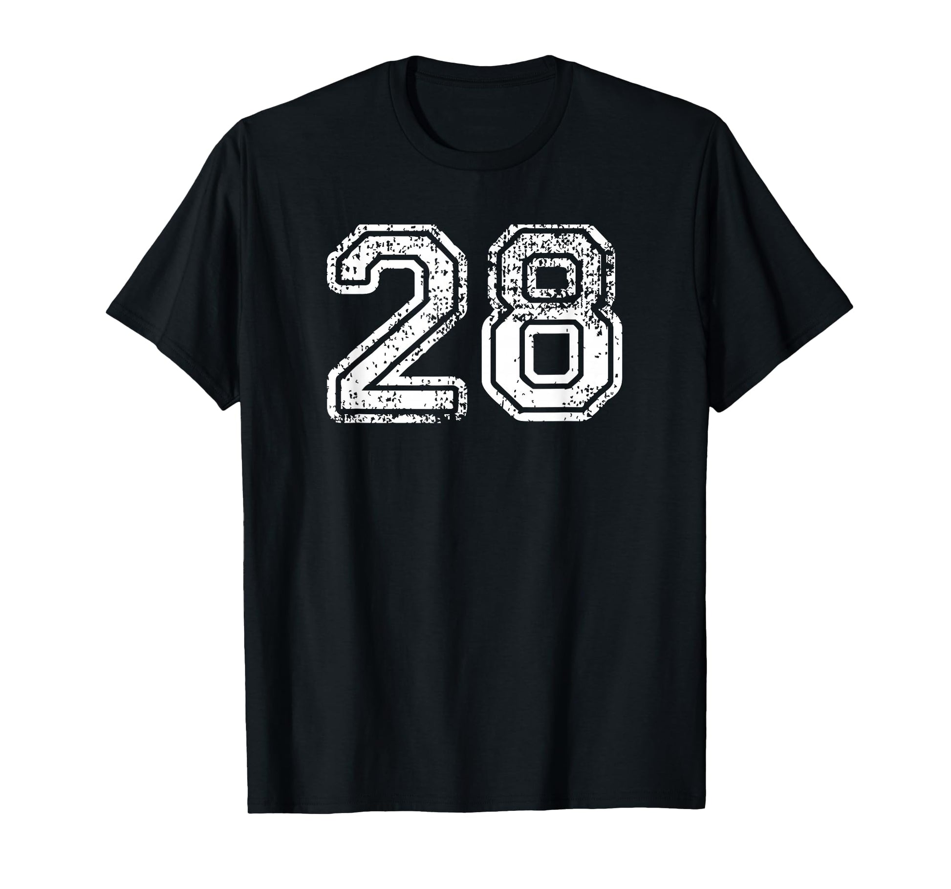 Number 28 Baseball Football Soccer T-Shirt - Custom Art Print Unisex - T-Shirt, Sweatshirt, Hoodie