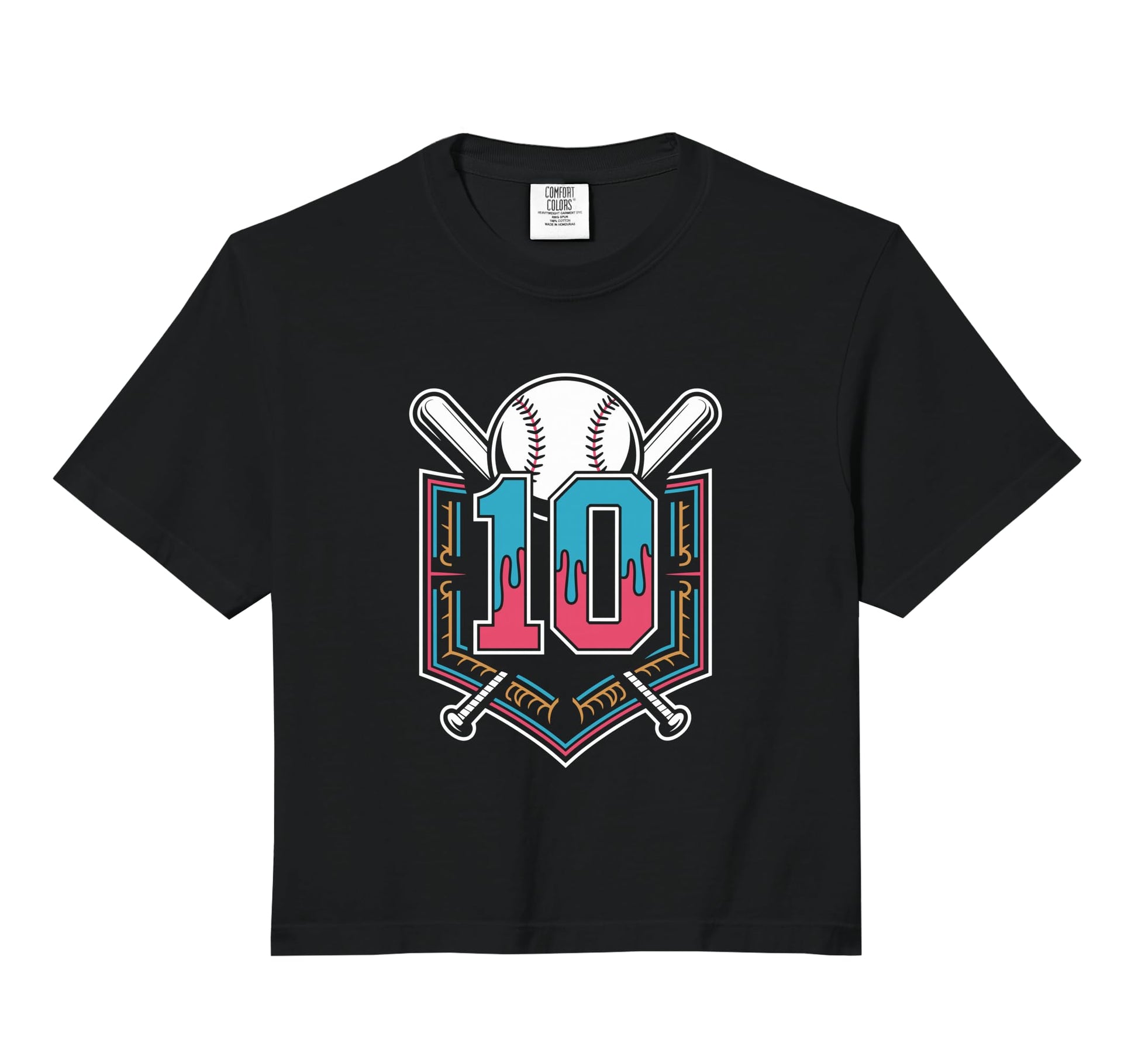 Baseball Turns 10 Ready Birthday Party Hoodie - Unique Graphic Men Women - T-Shirt, Sweatshirt, Hoodie