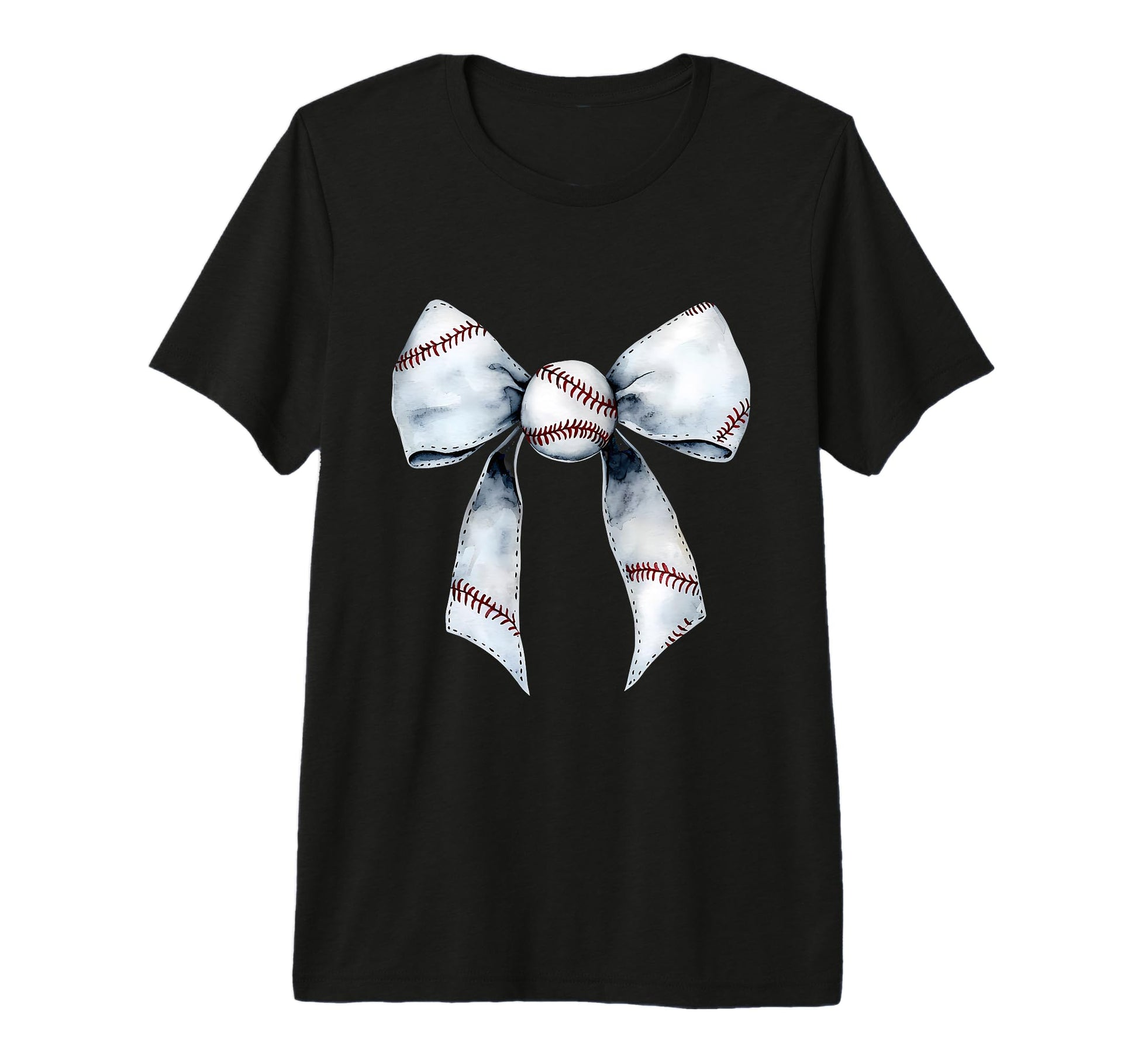 Baseball Coquette Bow Baseball Mom Tri T-Shirt - Minimalist Print Unisex - T-Shirt, Sweatshirt, Hoodie