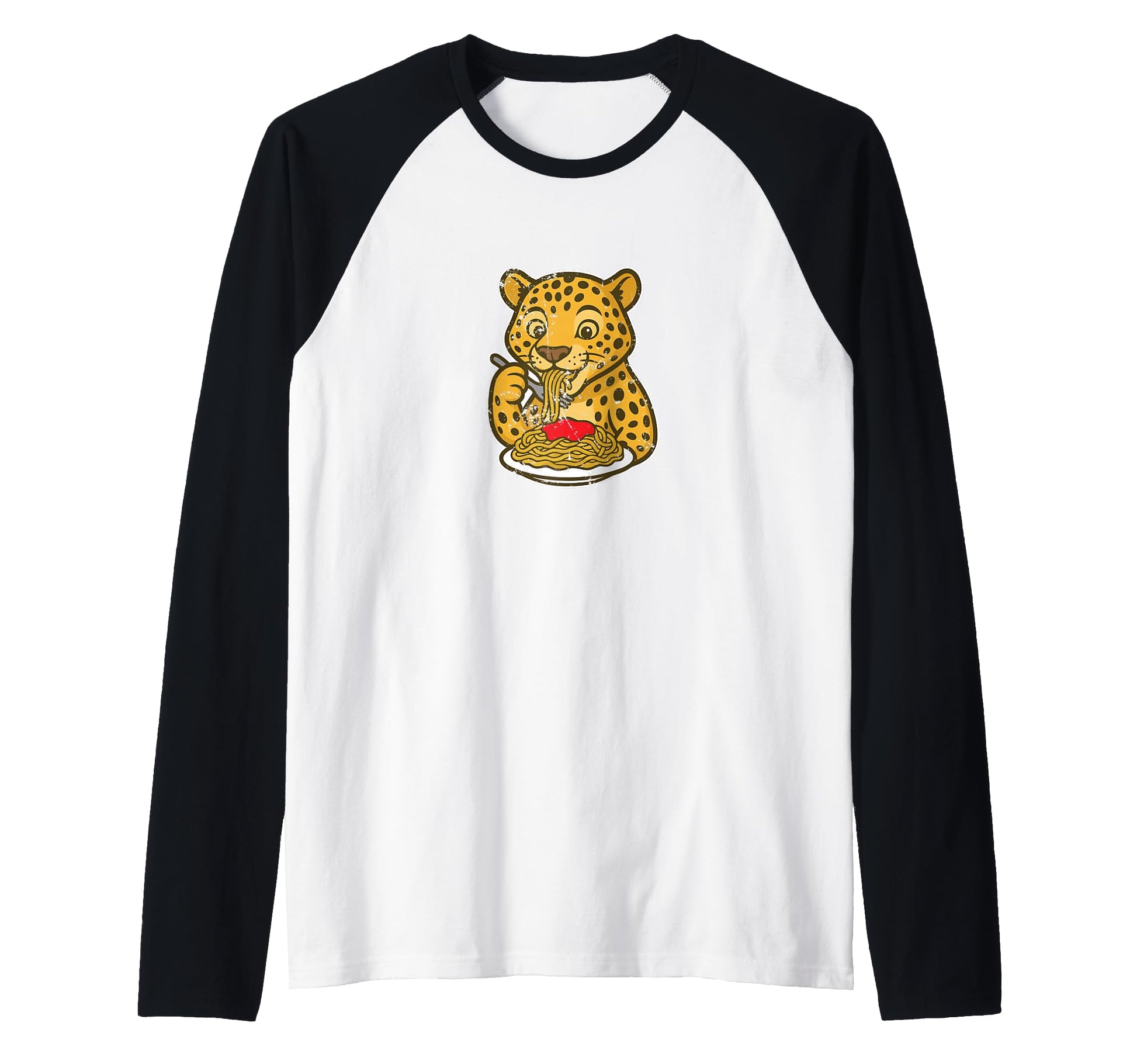 Leopard Pasta Big Cat Foodie Sweatshirt - Fun Novelty Design for Adults - T-Shirt, Sweatshirt, Hoodie
