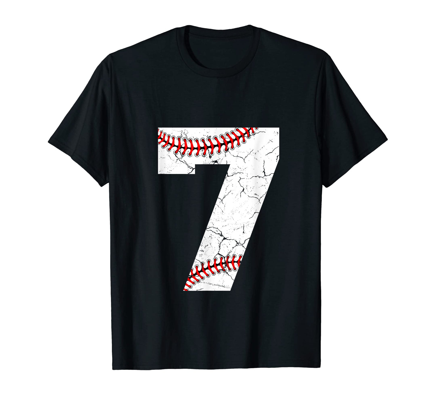 Baseball Jersey Number 7 T-Shirt - Fun Novelty Design for Adults - T-Shirt, Sweatshirt, Hoodie