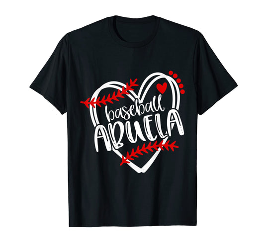 Baseball Abuela Distressed Heart T-Shirt - Streetwear Style Men Women - T-Shirt, Sweatshirt, Hoodie