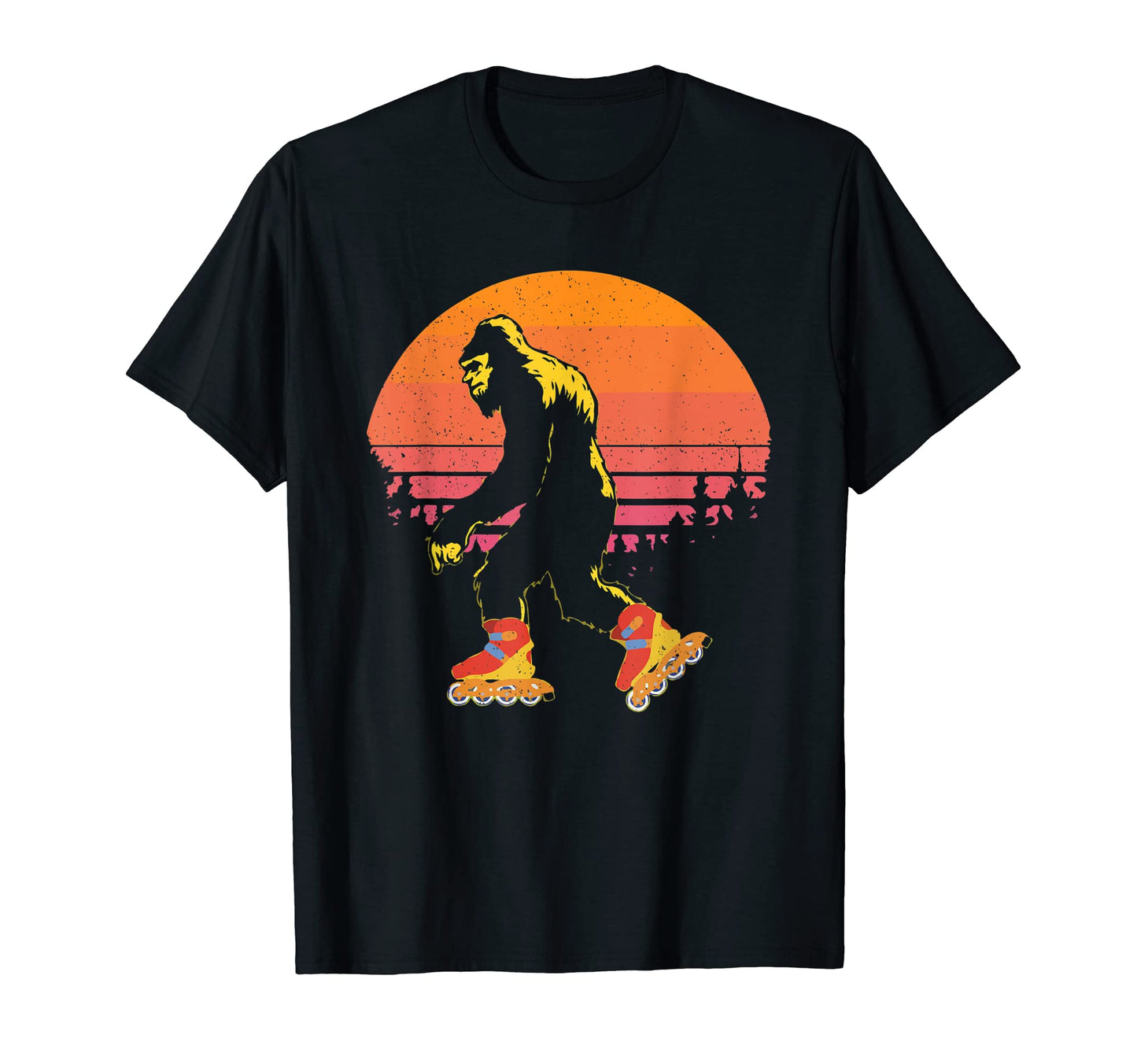 Bigfoot Skates Sasquatch Roller Skating T-Shirt - Novelty Apparel Unisex - T-Shirt, Sweatshirt, Hoodie