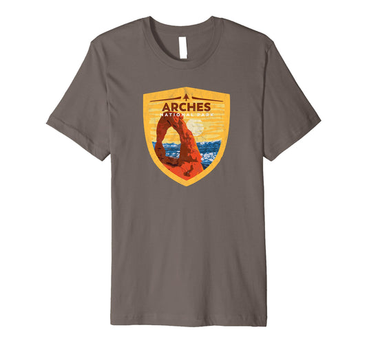 Arches National Park Badge T-Shirt - Aesthetic Graphic for Adults - T-Shirt, Sweatshirt, Hoodie