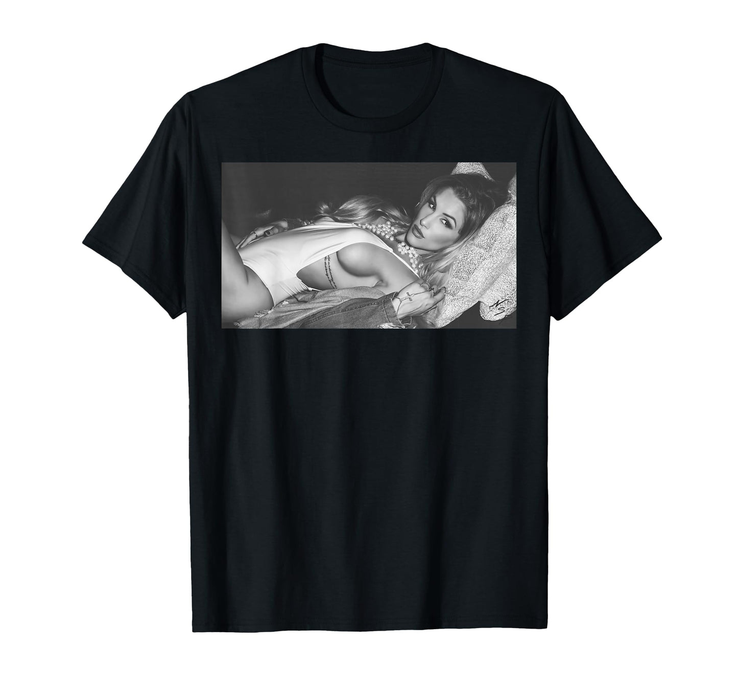 Hot Model Couch B W T-Shirt - Unique Graphic Unisex - T-Shirt, Sweatshirt, Hoodie