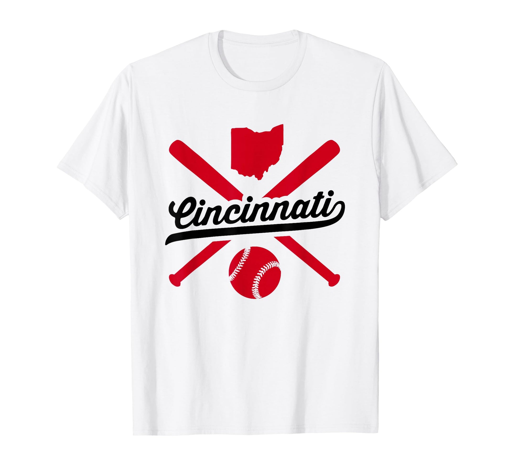 Cincinnati Baseball Ohio Pride Red Love T-Shirt - Aesthetic Graphic Unisex - T-Shirt, Sweatshirt, Hoodie