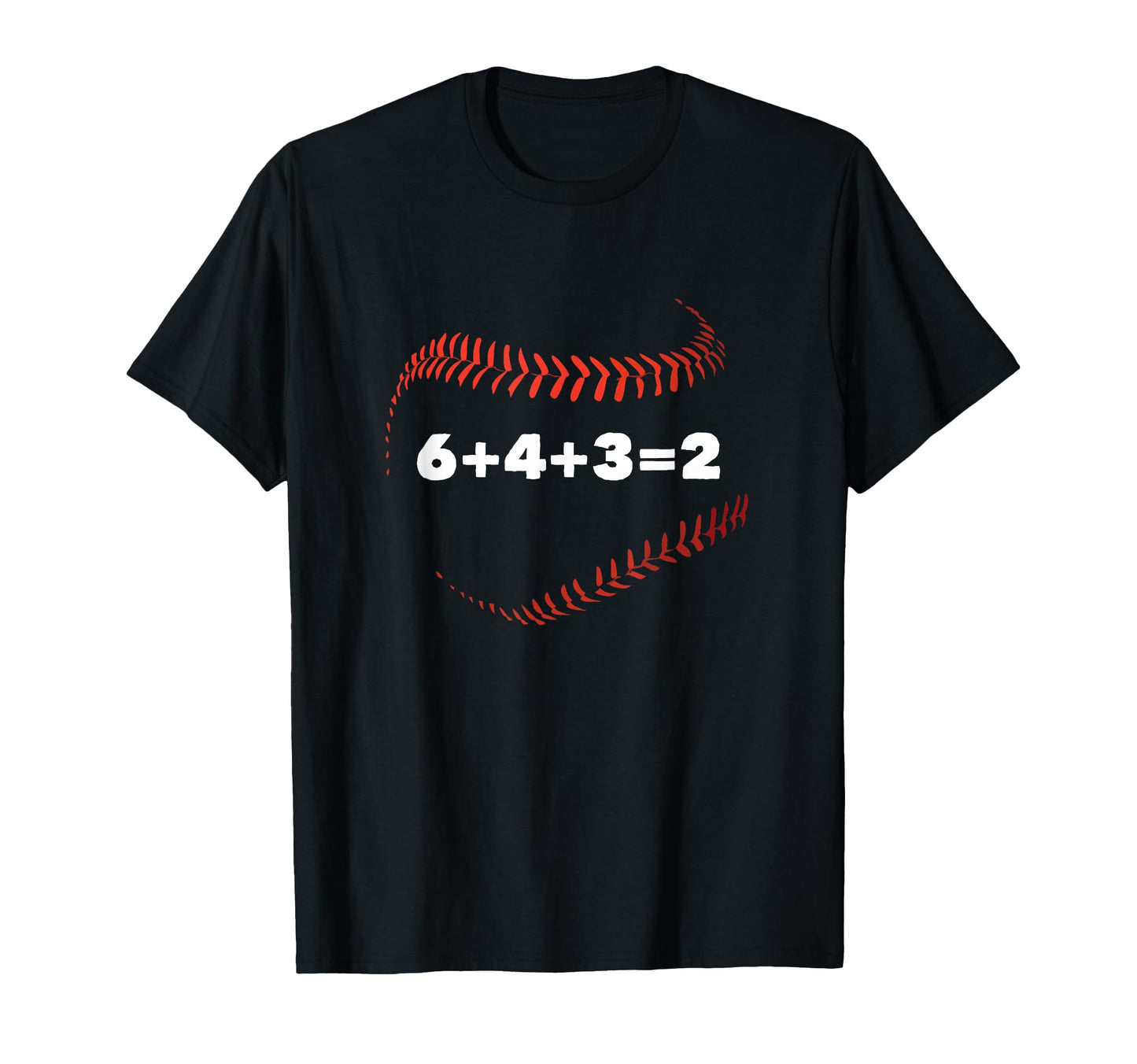 6 4 3 2 Double Play Baseball Player T-Shirt - Trendy Graphic Men Women - T-Shirt, Sweatshirt, Hoodie