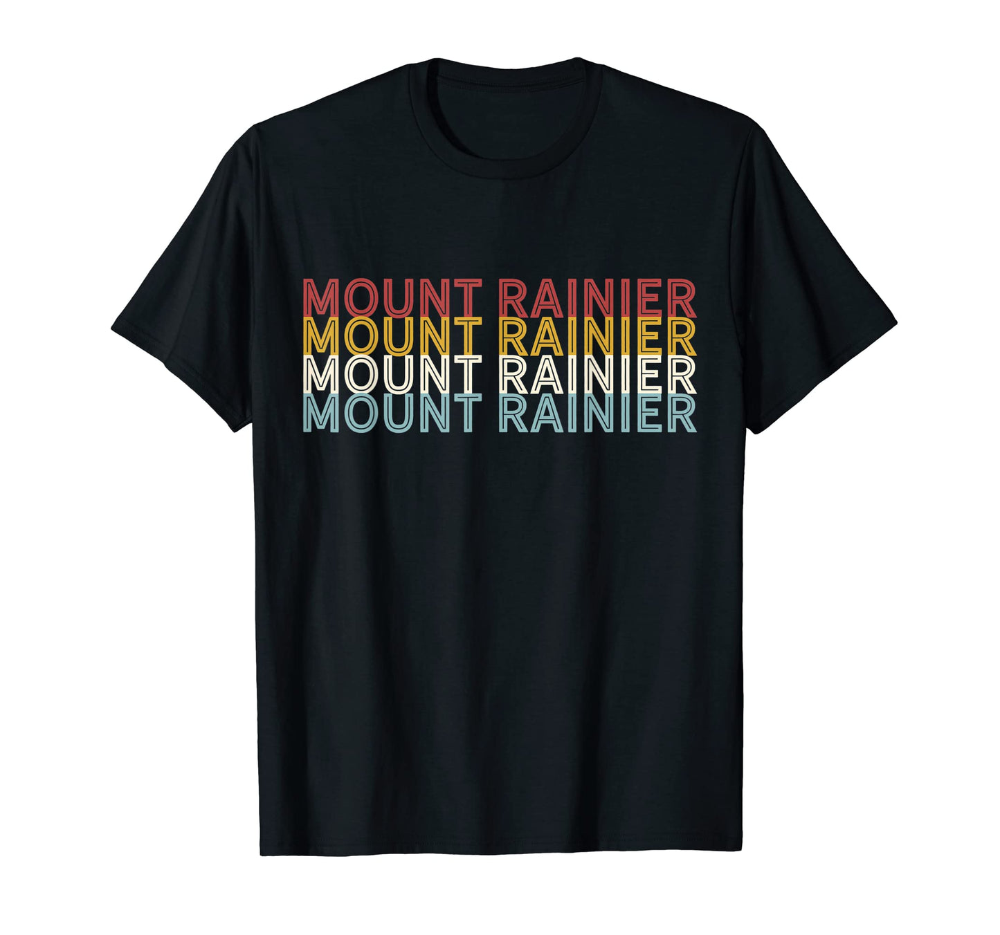 70S Usa Mount Rainier National Park T-Shirt - Graphic Print Unisex - T-Shirt, Sweatshirt, Hoodie