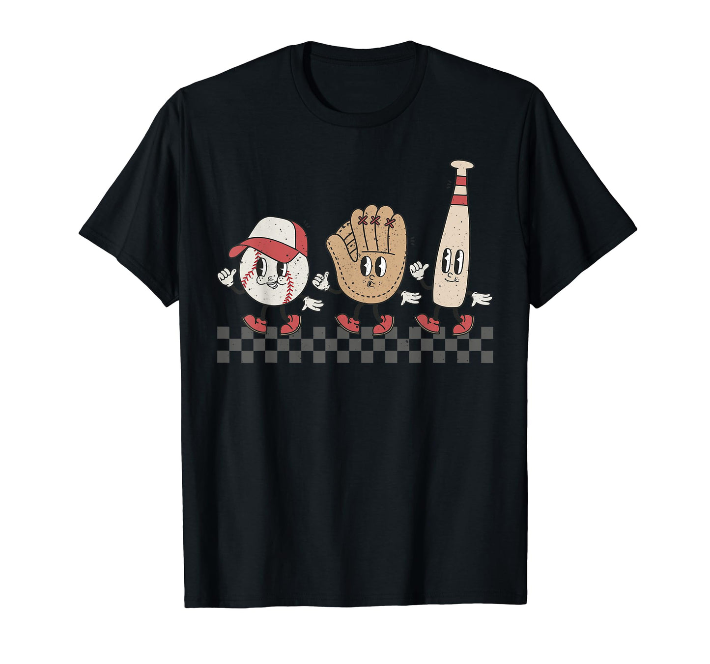 Baseball Groovy Cartoon Love Baseball T-Shirt - Trendy Graphic Unisex - T-Shirt, Sweatshirt, Hoodie