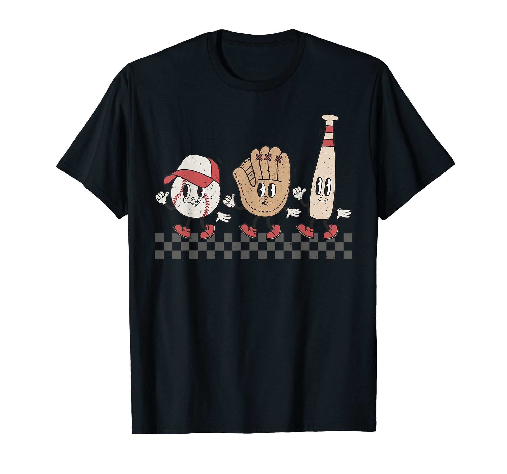 Baseball Groovy Cartoon Love Baseball T-Shirt - Trendy Graphic Unisex - T-Shirt, Sweatshirt, Hoodie