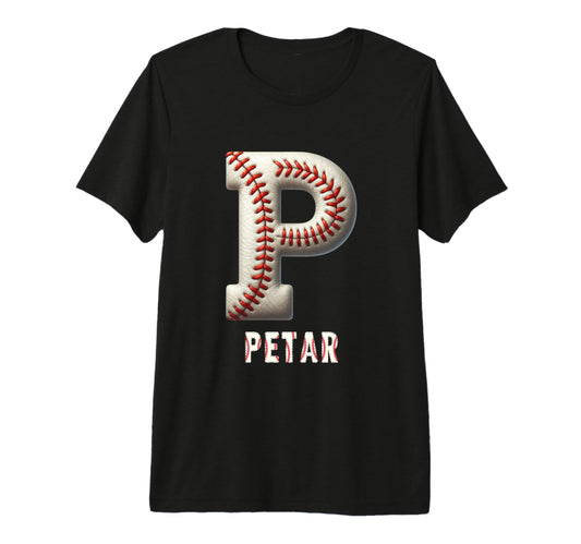 Baseball Home Run Khaled Initial Letter T-Shirt - Unique Graphic Unisex - T-Shirt, Sweatshirt, Hoodie