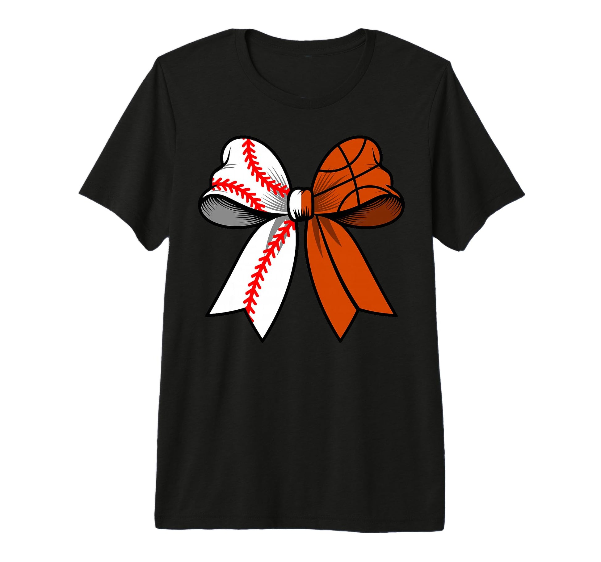 Baseball Basketball Coquette Bow Funny T-Shirt - Streetwear Style Unisex - T-Shirt, Sweatshirt, Hoodie