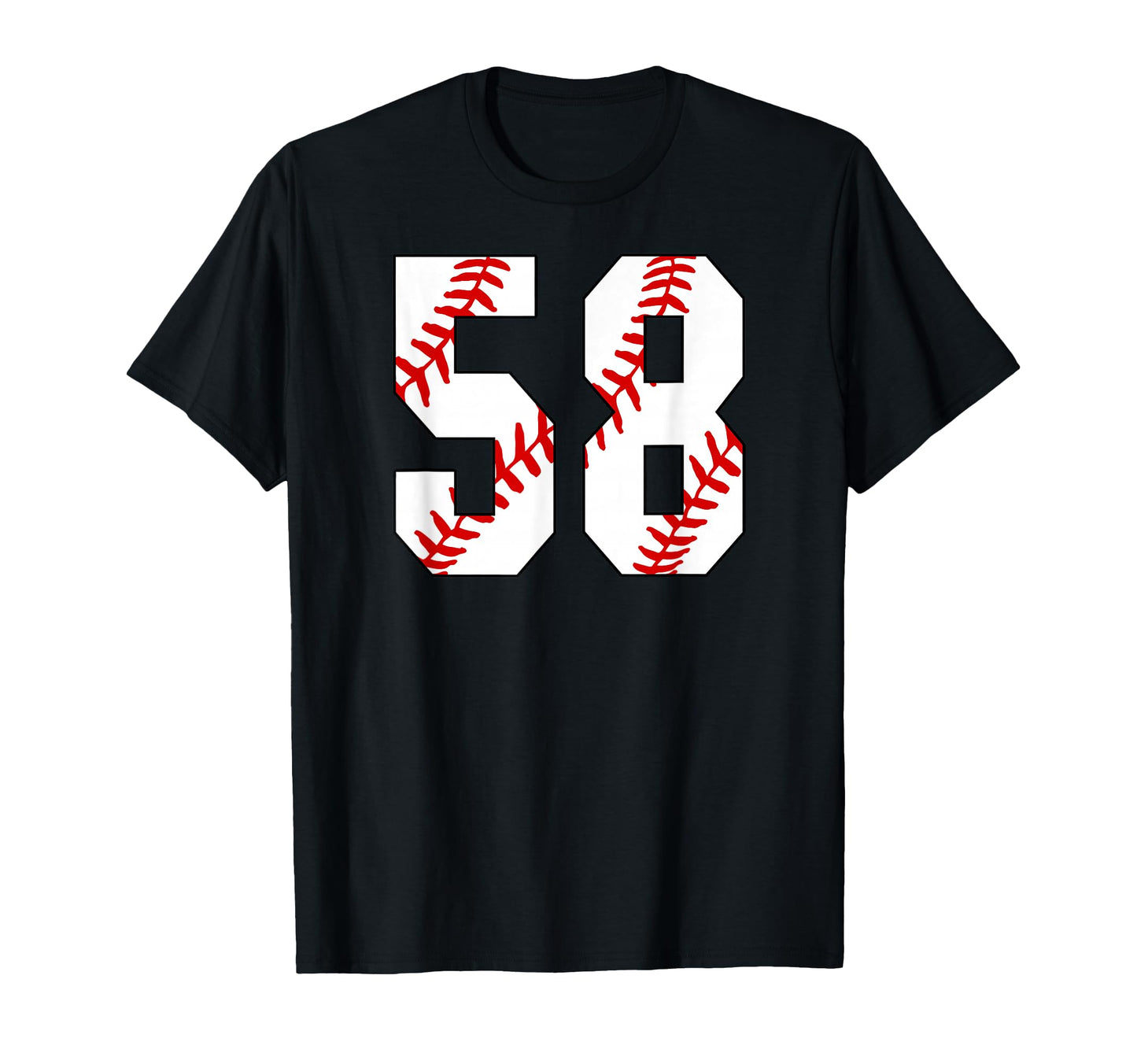 Baseball Mom 58 Jersey Baseball Favorite T-Shirt - Custom Art Print Unisex - T-Shirt, Sweatshirt, Hoodie