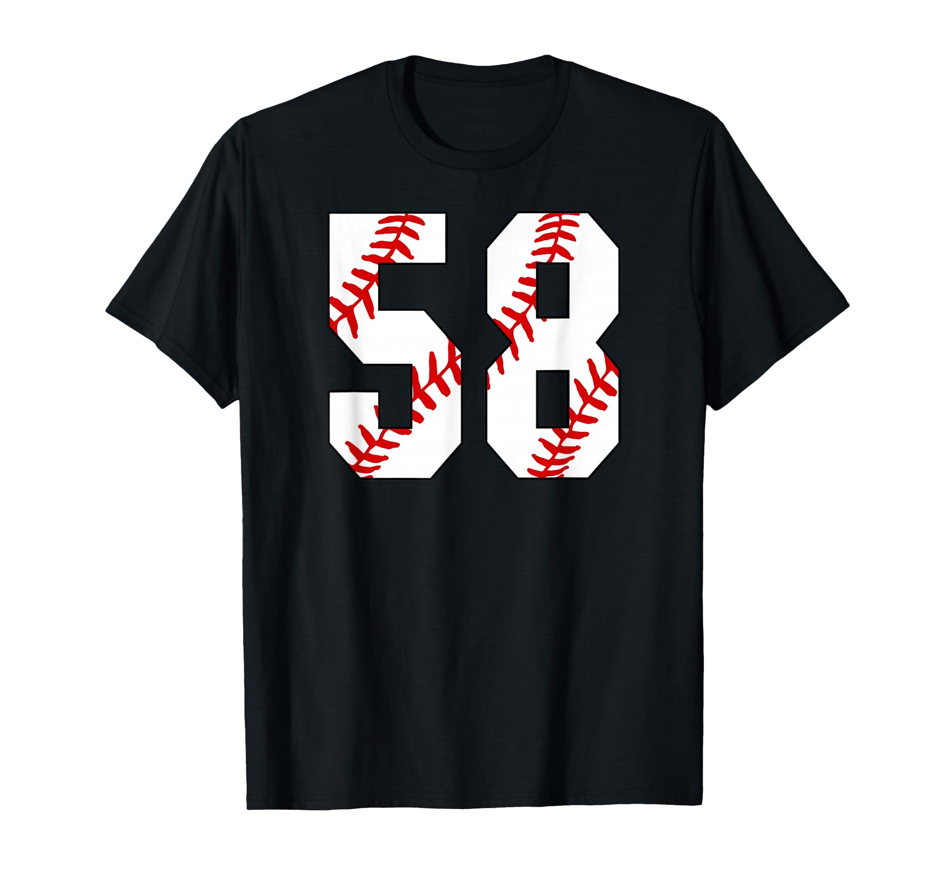 Baseball Mom 58 Jersey Baseball Favorite T-Shirt - Custom Art Print Unisex - T-Shirt, Sweatshirt, Hoodie