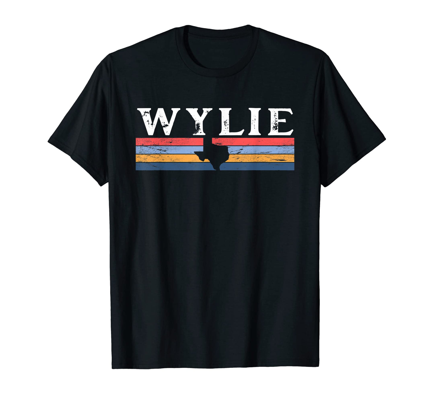 Wylie Texas Tx Stripes State 70S Color T-Shirt - Graphic Print for Adults - T-Shirt, Sweatshirt, Hoodie