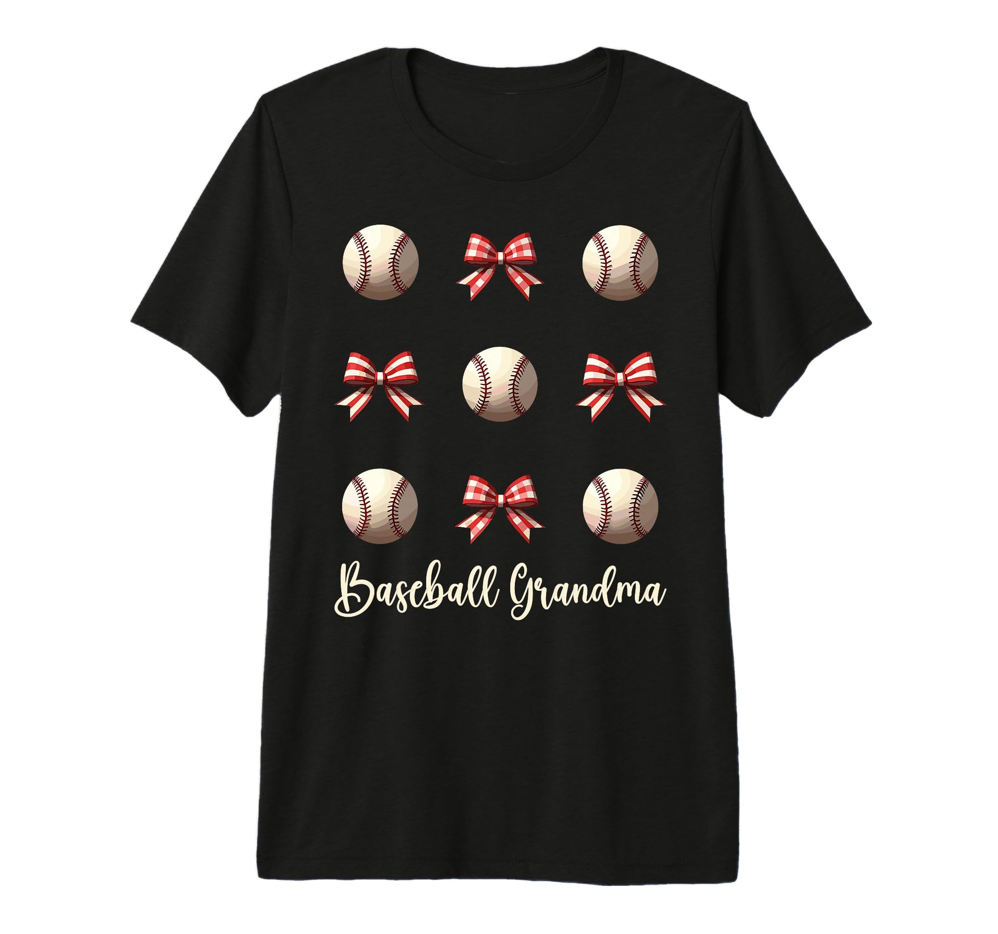 Baseball Grandma Funny Coquette Bow T-Shirt - Novelty Apparel Men Women - T-Shirt, Sweatshirt, Hoodie