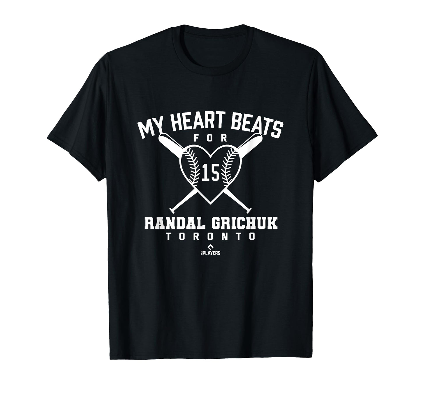 My Heart Beats Randal Grichuk Baseball T-Shirt - Trendy Graphic for Adults - T-Shirt, Sweatshirt, Hoodie