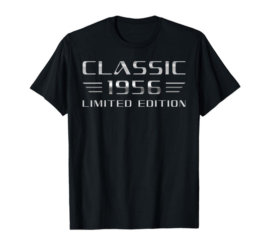 1956 70Th Birthday Car T-Shirt - Trendy Graphic Men Women - T-Shirt, Sweatshirt, Hoodie