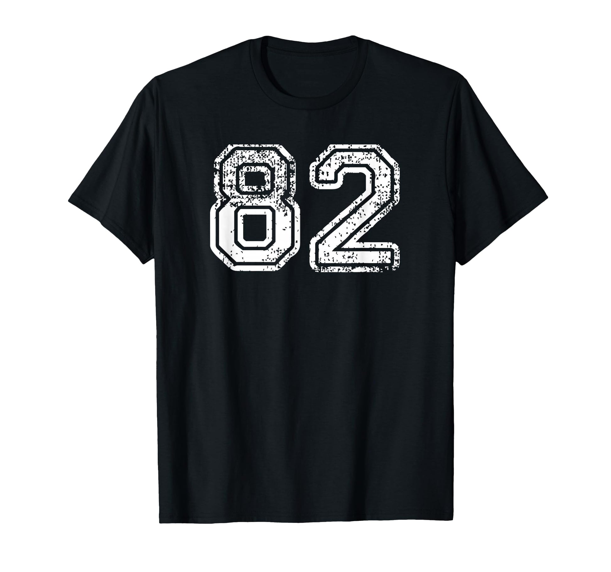 Number 82 Baseball Football Soccer T-Shirt - Custom Art Print for Adults - T-Shirt, Sweatshirt, Hoodie