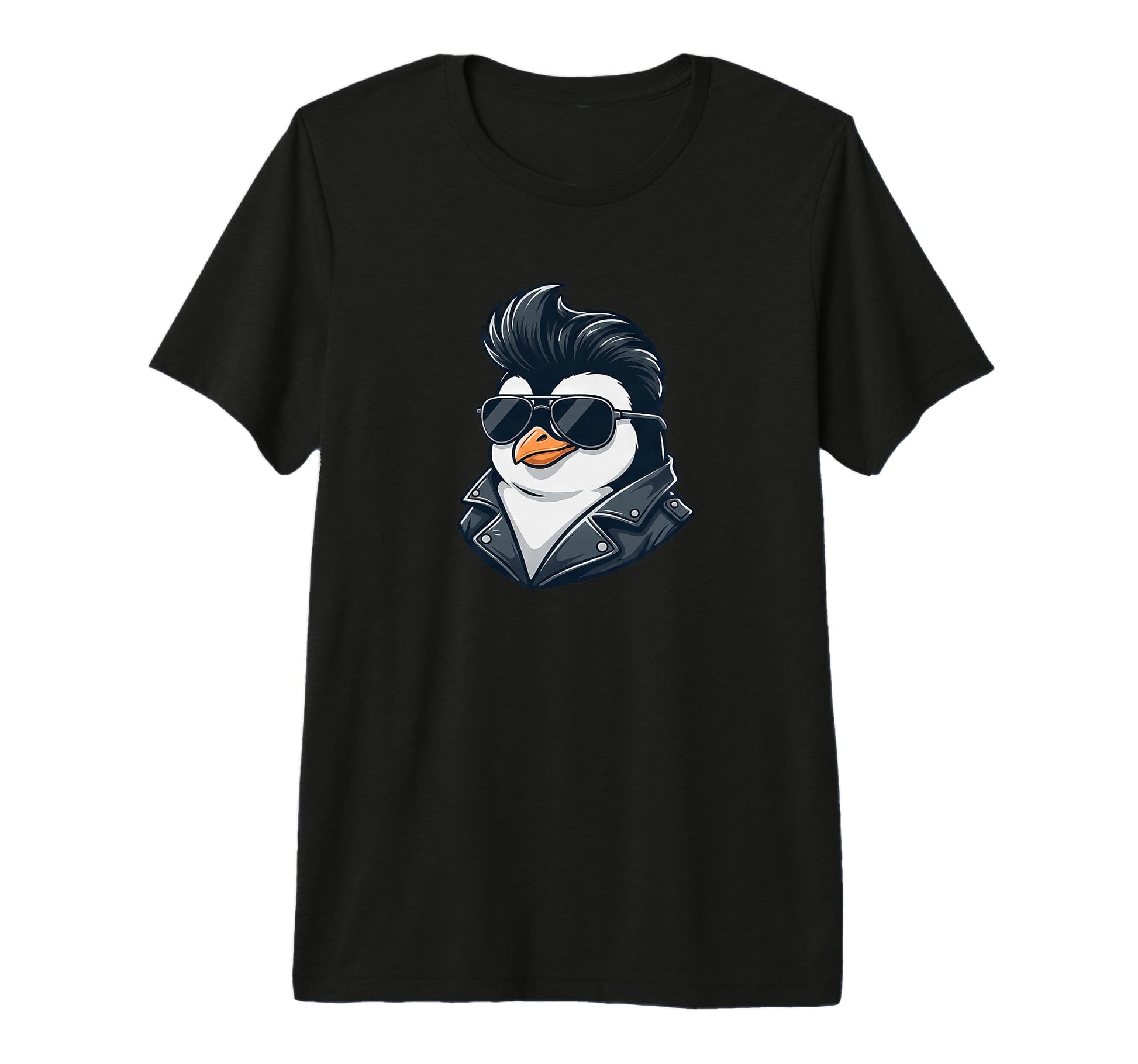 Penguin Rock Roll Sunglasses Tri Blend T-Shirt - Aesthetic Graphic Unisex - T-Shirt, Sweatshirt, Hoodie