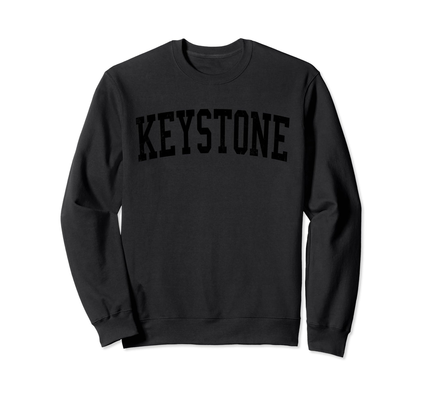 Keystone Fl Distressed Black Sweatshirt - Custom Art Print Men Women - T-Shirt, Sweatshirt, Hoodie