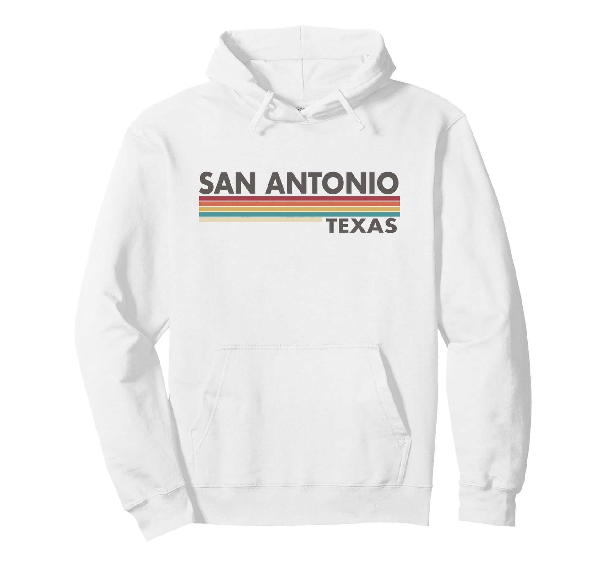 San Antonio Texas Stripes Hoodie - Fun Novelty Design Men Women - T-Shirt, Sweatshirt, Hoodie