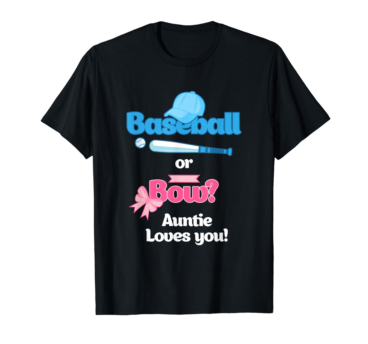Baseball Or Bows Gender Reveal Party T-Shirt - Unique Graphic Unisex - T-Shirt, Sweatshirt, Hoodie