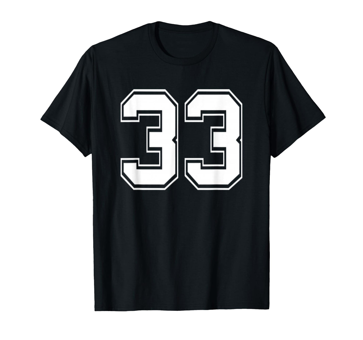 Number 33 Baseball Football Soccer T-Shirt - Aesthetic Graphic Men Women - T-Shirt, Sweatshirt, Hoodie