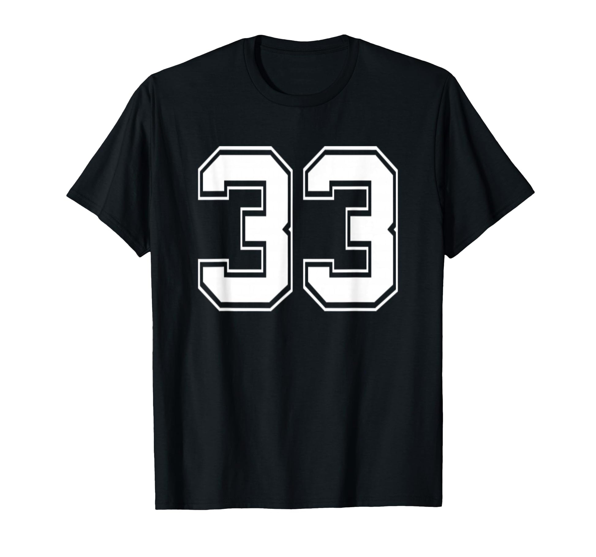 Number 33 Baseball Football Soccer T-Shirt - Aesthetic Graphic Men Women - T-Shirt, Sweatshirt, Hoodie