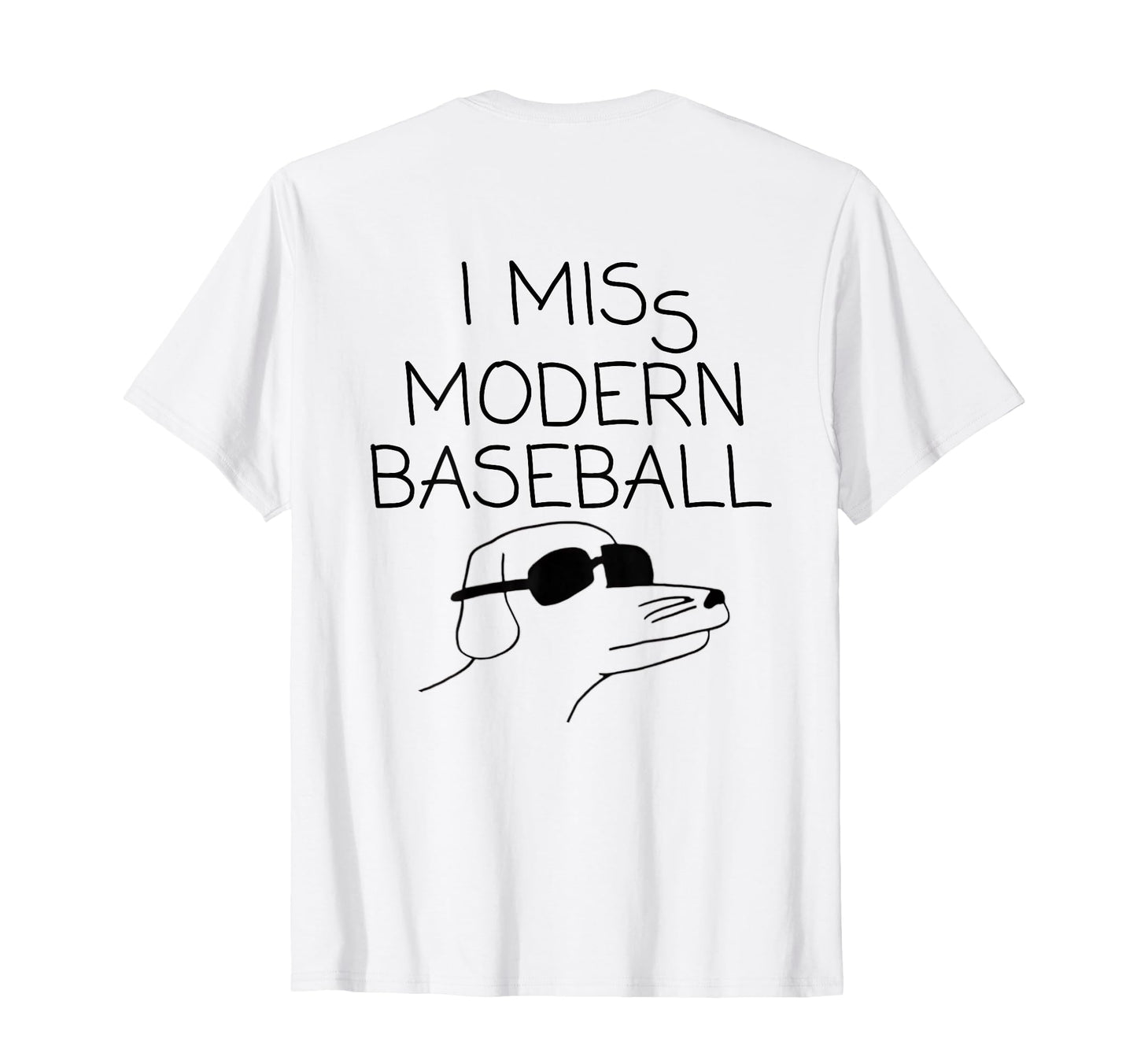 I Miss Modern Baseball Funny Baseball T-Shirt - Minimalist Print Men Women - T-Shirt, Sweatshirt, Hoodie