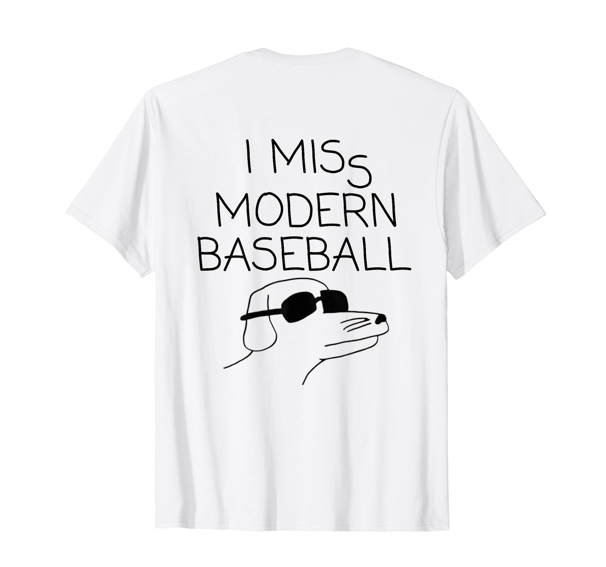 I Miss Modern Baseball Funny Baseball T-Shirt - Minimalist Print Men Women - T-Shirt, Sweatshirt, Hoodie