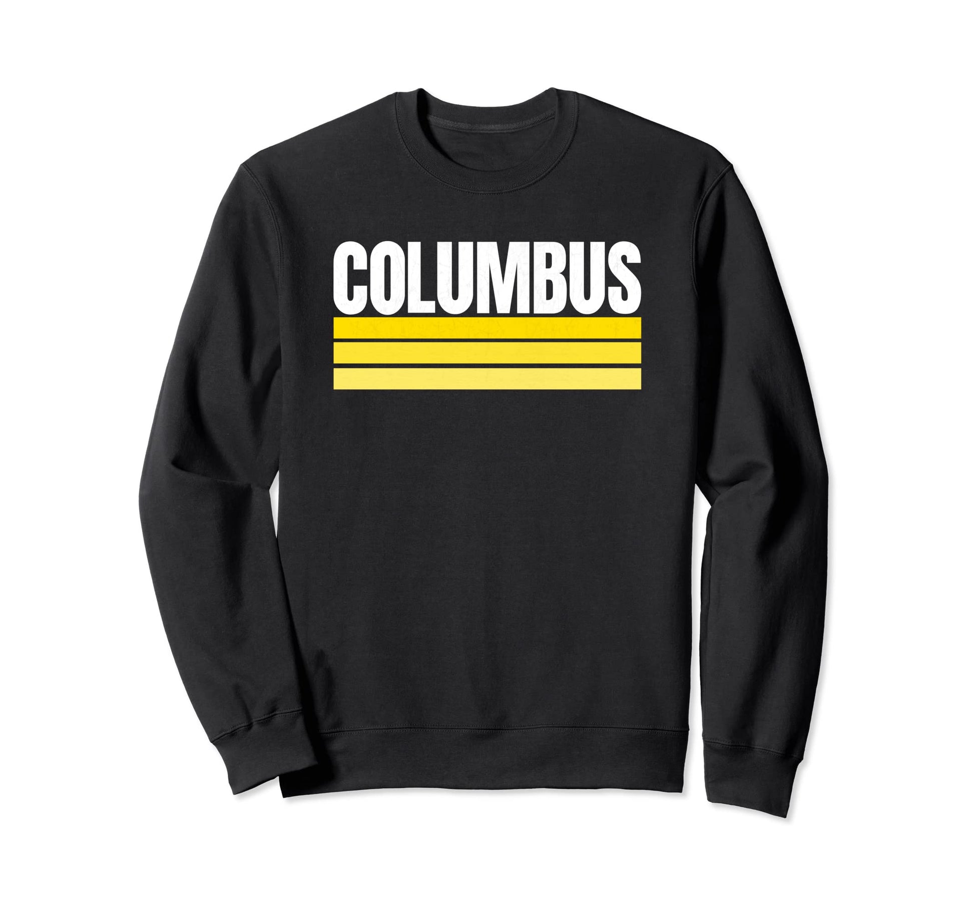 Fun Columbus Yellow Stripes Hometown Sweatshirt - Streetwear Style Unisex - T-Shirt, Sweatshirt, Hoodie