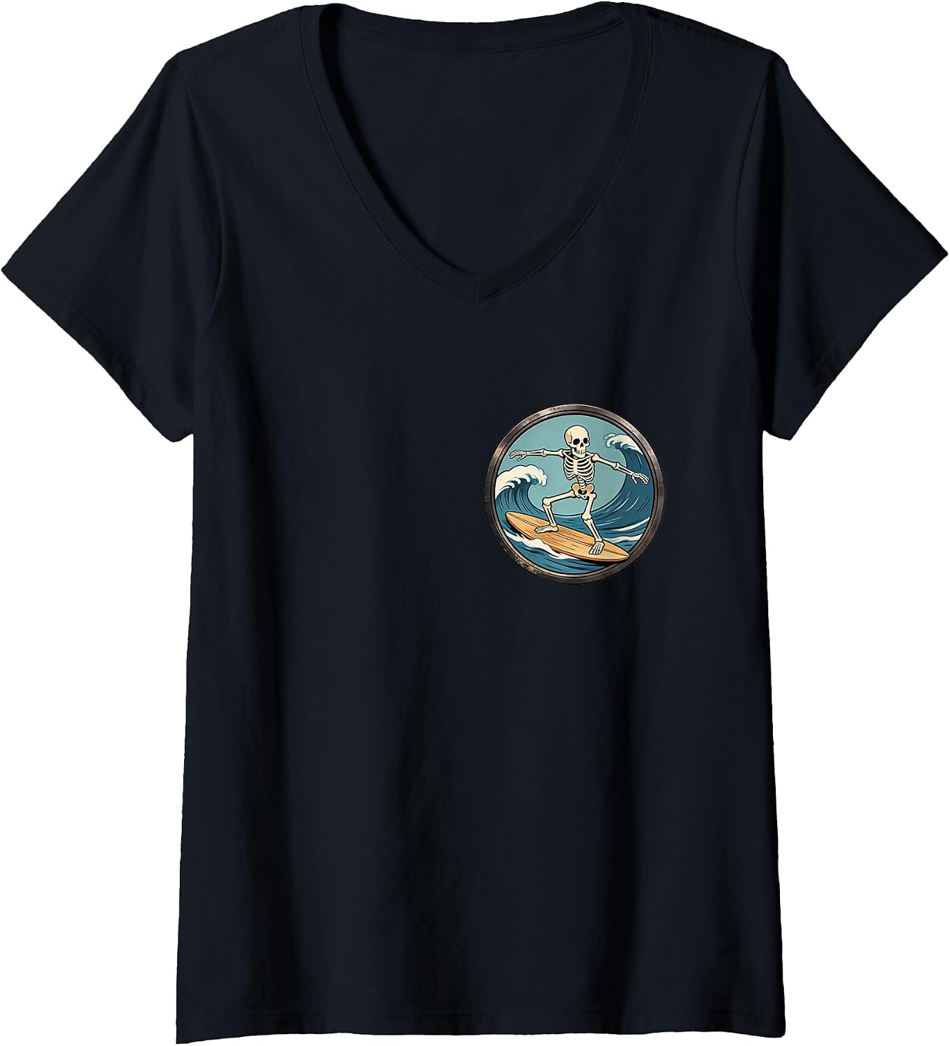 Skeleton Surfing Vintage Surfer Surf Retro Merch - Adult & Kids T-Shirts, Sweatshirts & Hoodies apparel design preview 1
