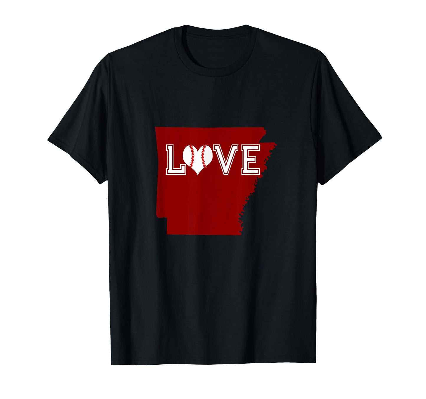 Love Baseball Arkansas Baseball T-Shirt - Casual Everyday Wear Men Women - T-Shirt, Sweatshirt, Hoodie