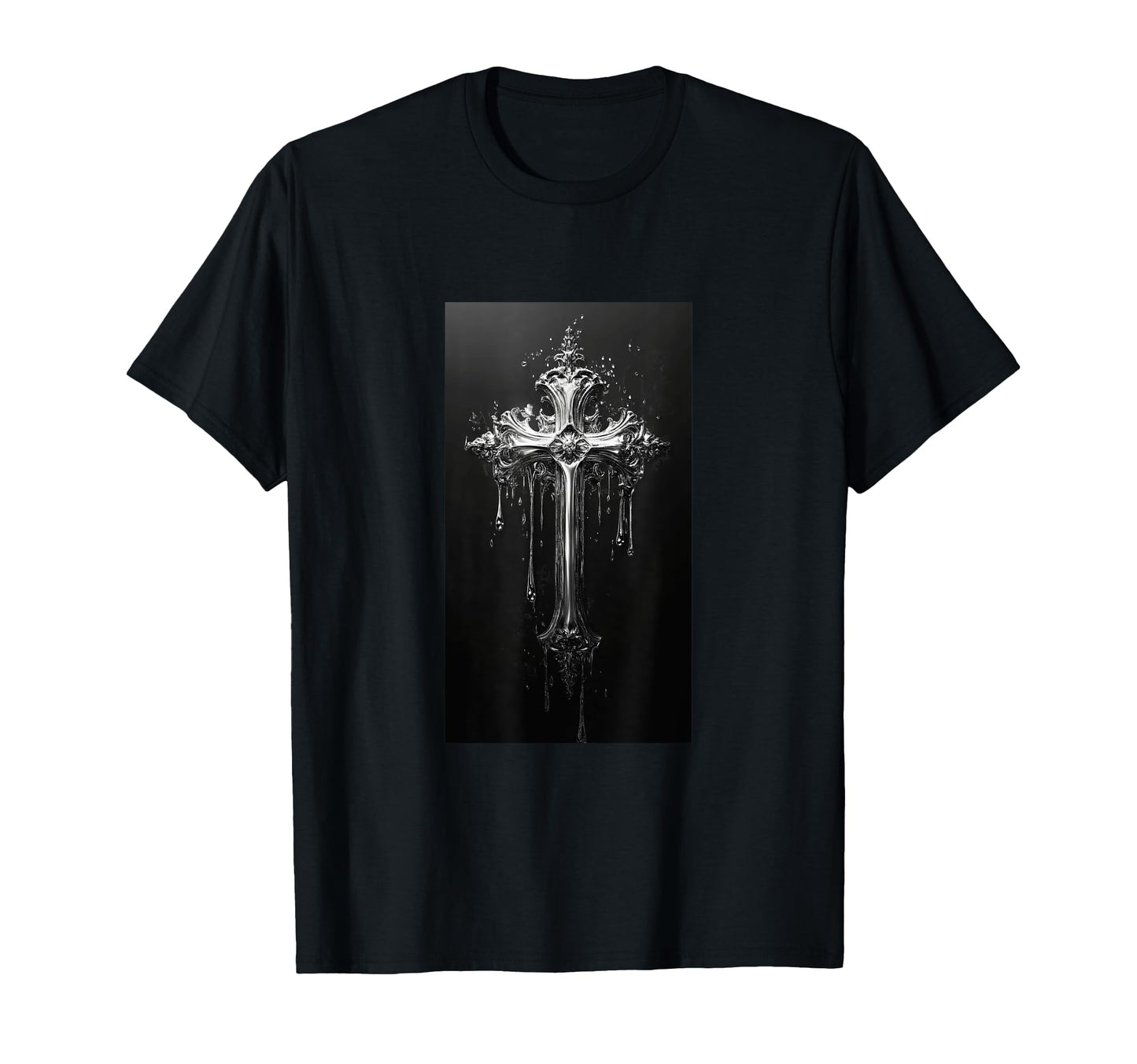 Gothic Cross Grunge Aesthetic Y2K Goth T-Shirt - Streetwear Style Unisex - T-Shirt, Sweatshirt, Hoodie