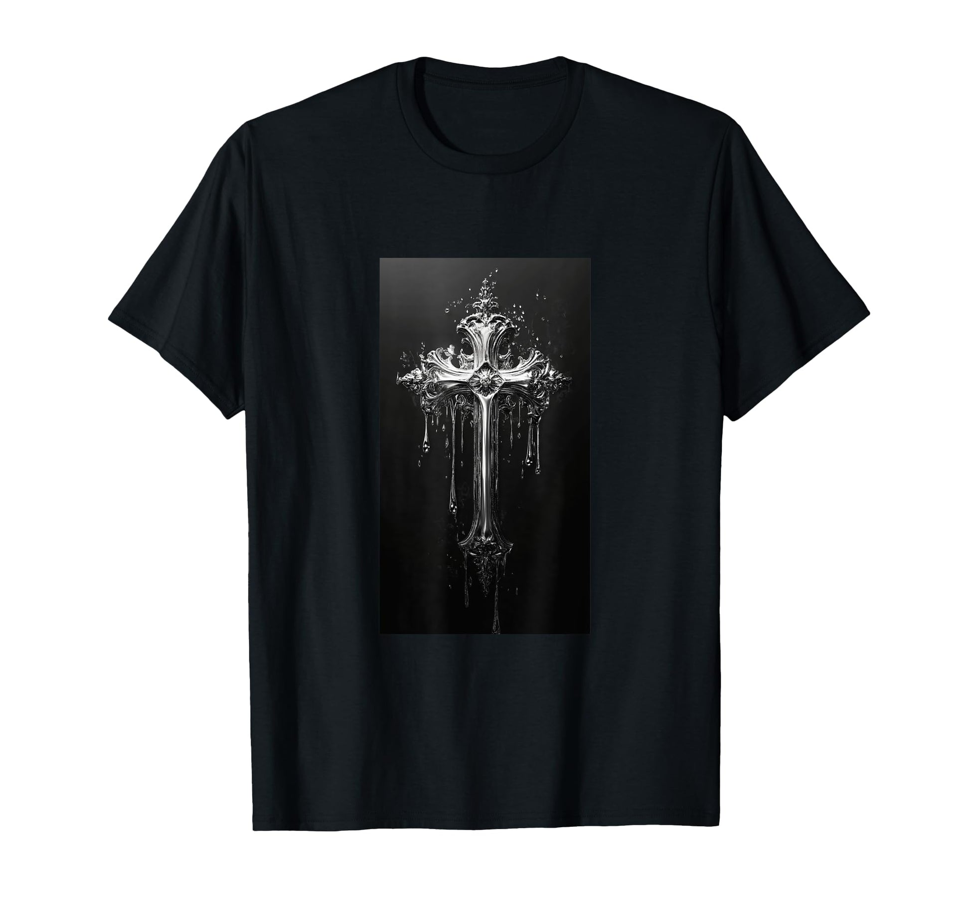 Gothic Cross Grunge Aesthetic Y2K Goth T-Shirt - Streetwear Style Unisex - T-Shirt, Sweatshirt, Hoodie