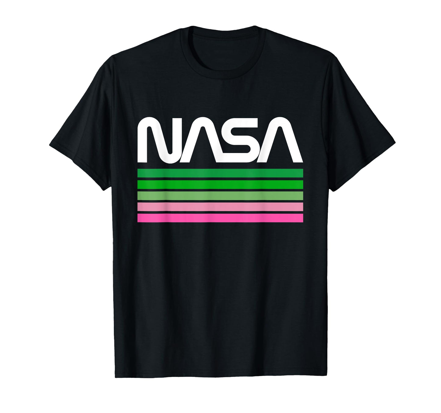 Nasa Stripe Worm Logo T-Shirt - Streetwear Style for Adults - T-Shirt, Sweatshirt, Hoodie