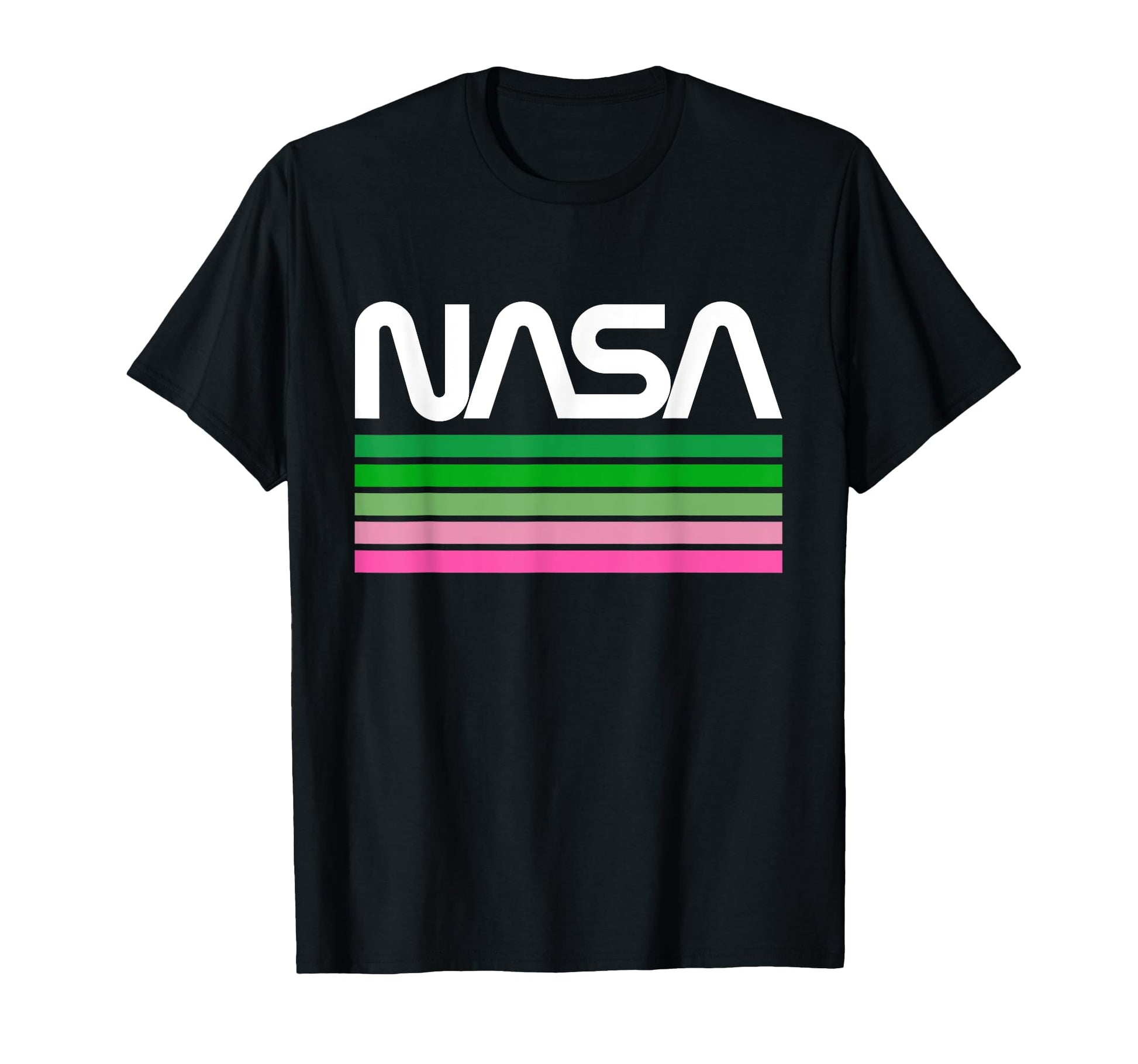 Nasa Stripe Worm Logo T-Shirt - Streetwear Style for Adults - T-Shirt, Sweatshirt, Hoodie