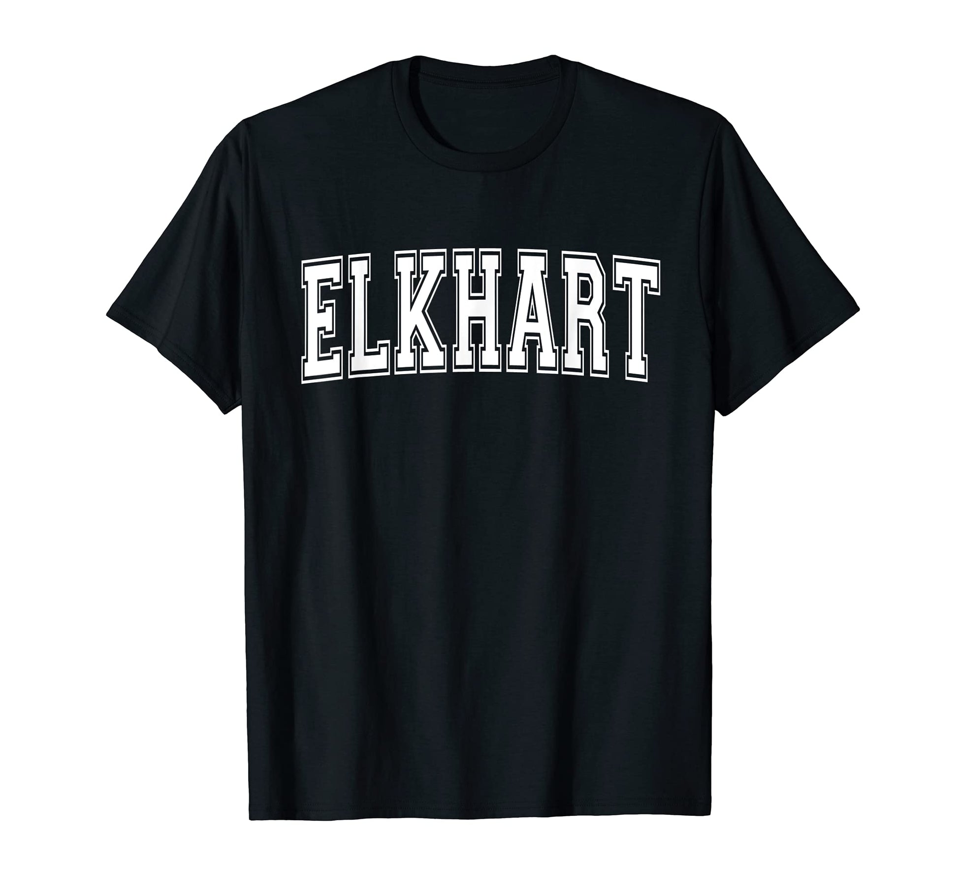 Elkhart Indiana Usa Sports Varsity T-Shirt - Novelty Apparel Unisex - T-Shirt, Sweatshirt, Hoodie