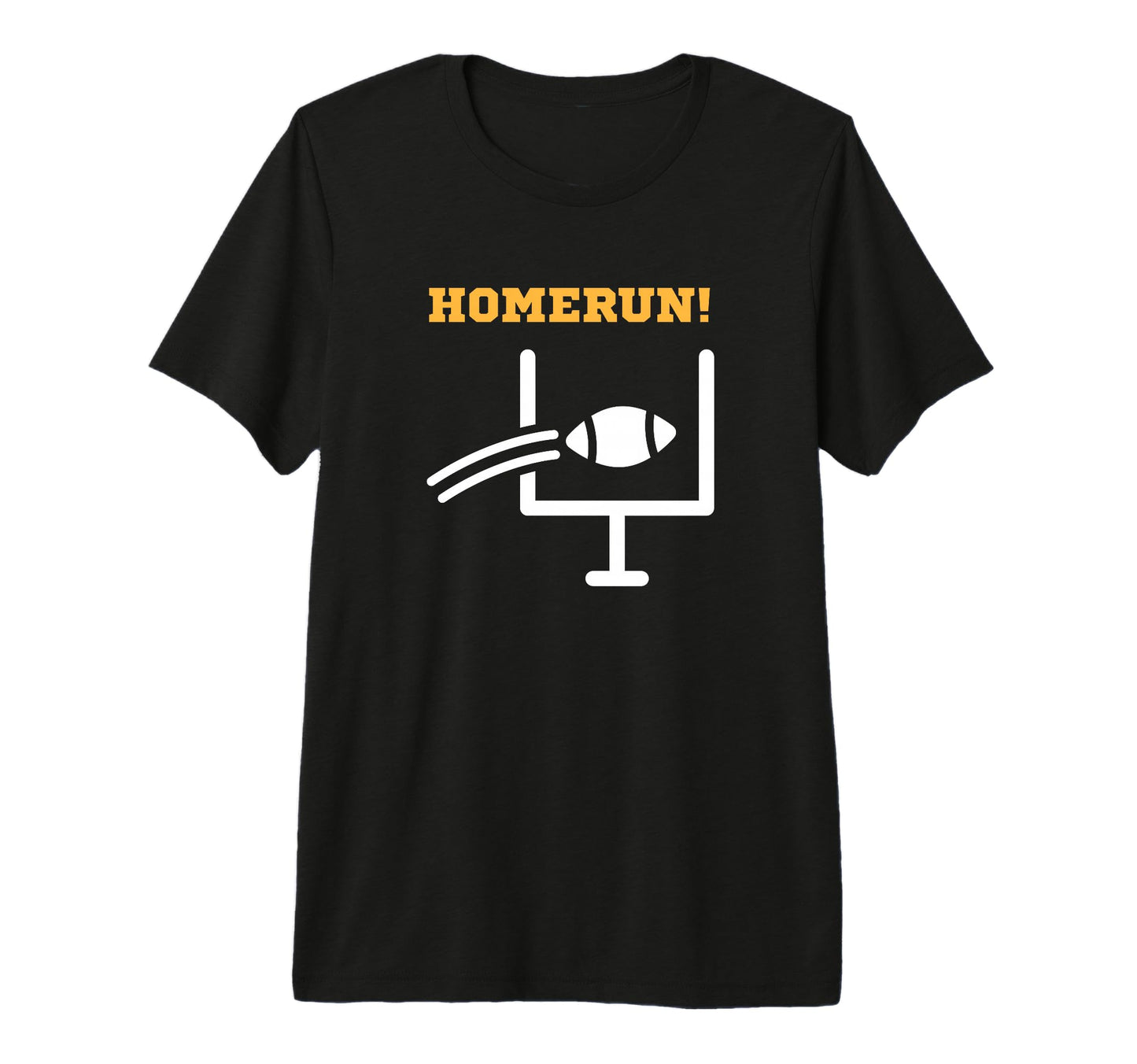Homerun Funny Baseball Football T-Shirt - Minimalist Print for Adults - T-Shirt, Sweatshirt, Hoodie
