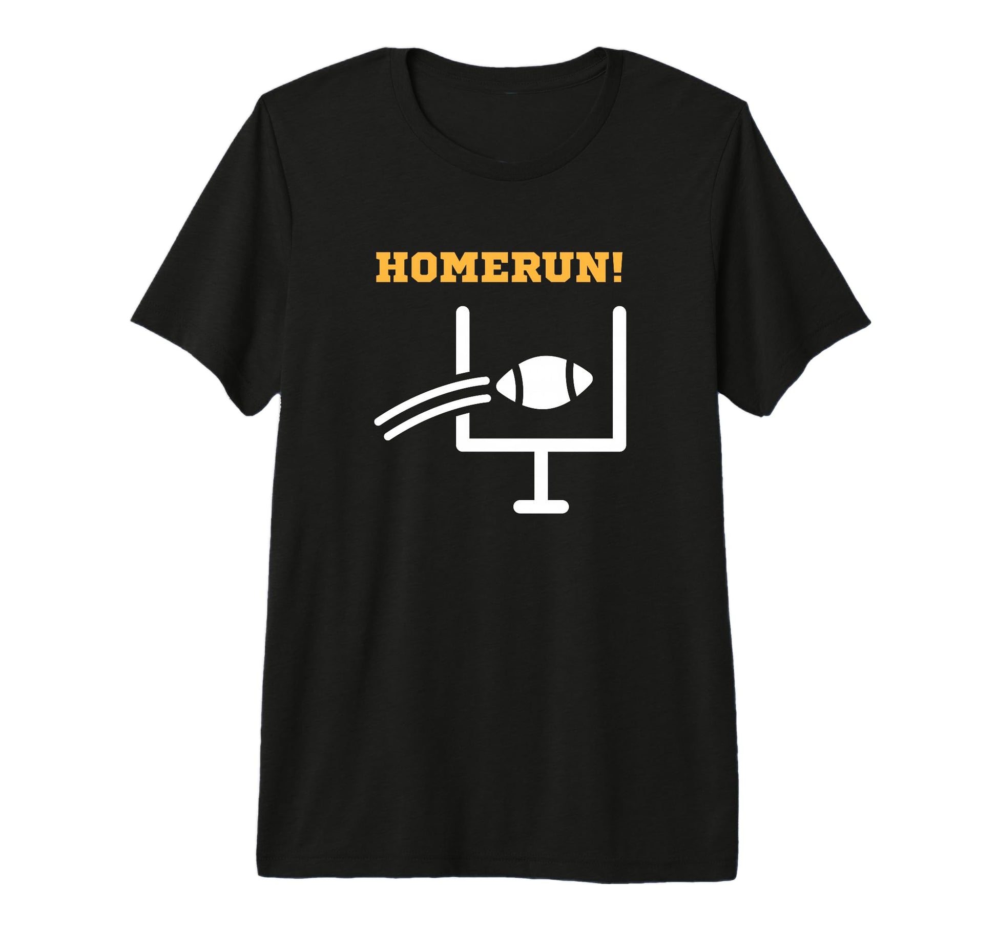 Homerun Funny Baseball Football T-Shirt - Minimalist Print for Adults - T-Shirt, Sweatshirt, Hoodie