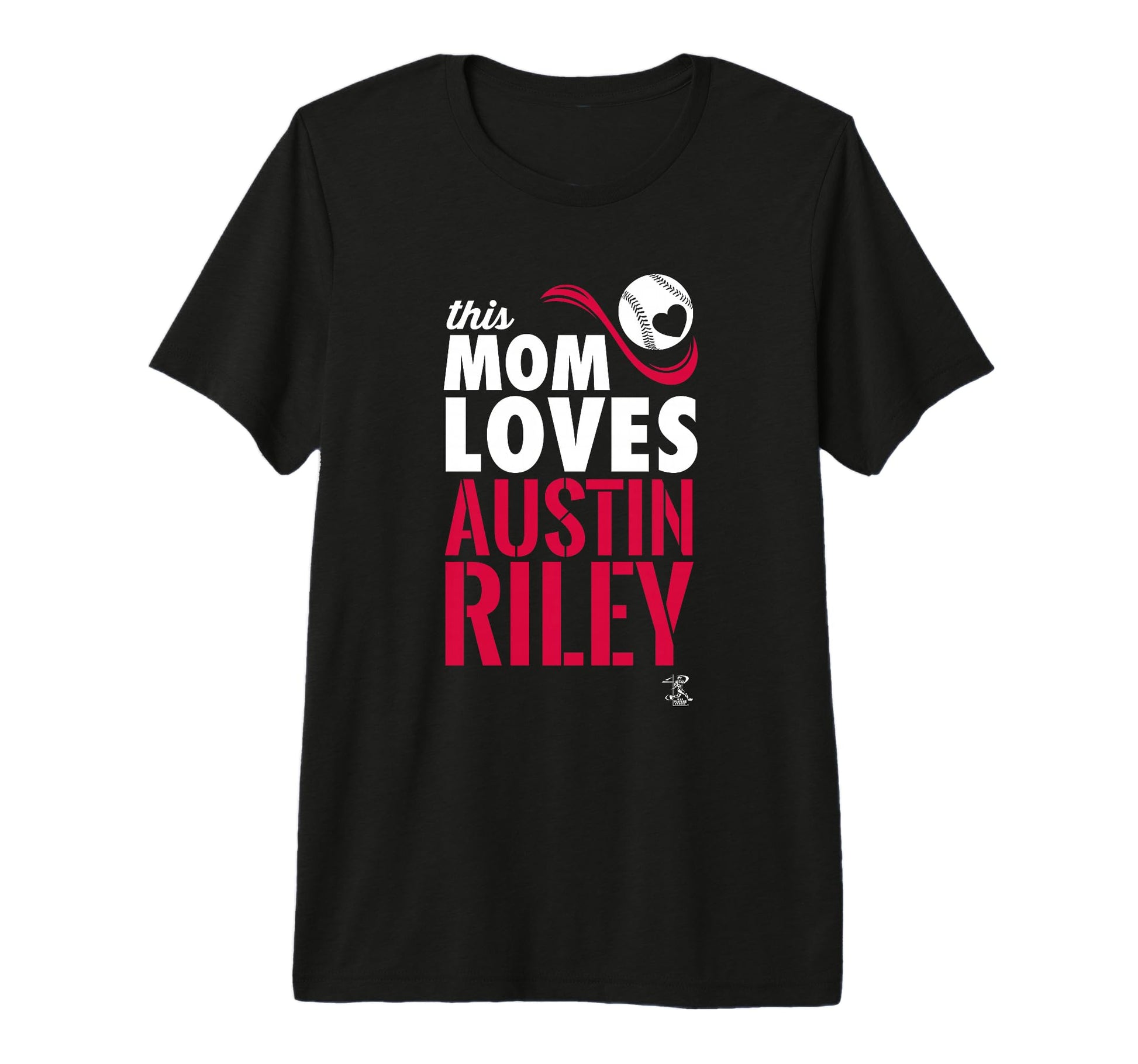 Austin Riley This Mom Loves Tri Blend T-Shirt - Graphic Print Unisex - T-Shirt, Sweatshirt, Hoodie