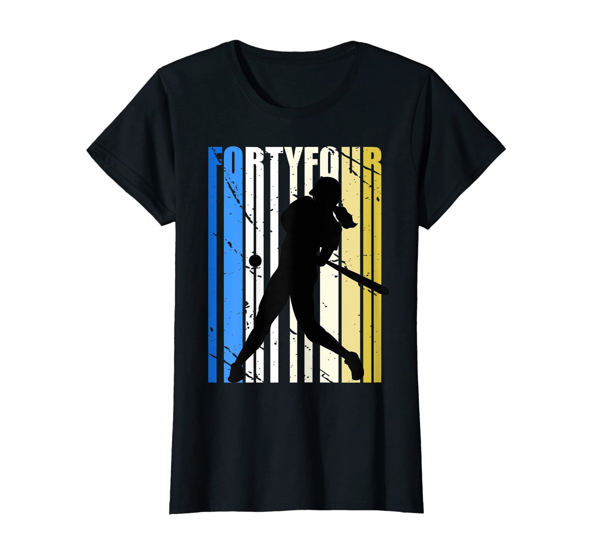 Womens Baseball 44Th Birthday Sports T-Shirt - Trendy Graphic for Adults - T-Shirt, Sweatshirt, Hoodie