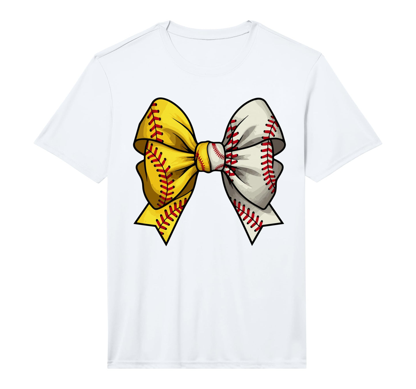 Baseball Softball Coquette Bow T-Shirt - Aesthetic Graphic for Adults - T-Shirt, Sweatshirt, Hoodie