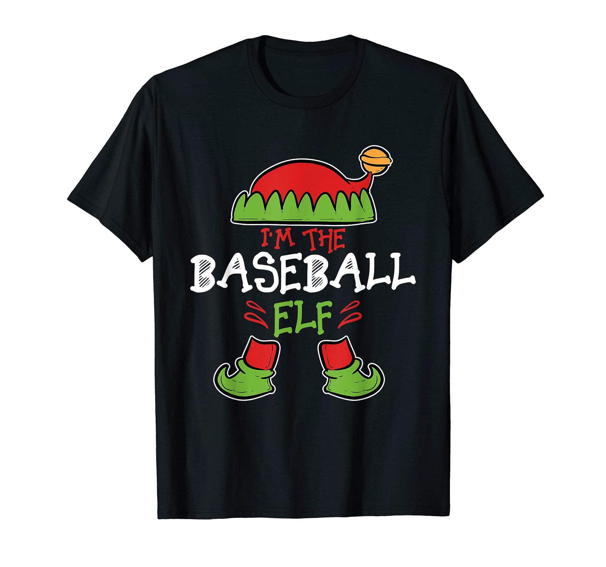 Baseball Elf Family Costume Squad T-Shirt - Aesthetic Graphic for Adults - T-Shirt, Sweatshirt, Hoodie