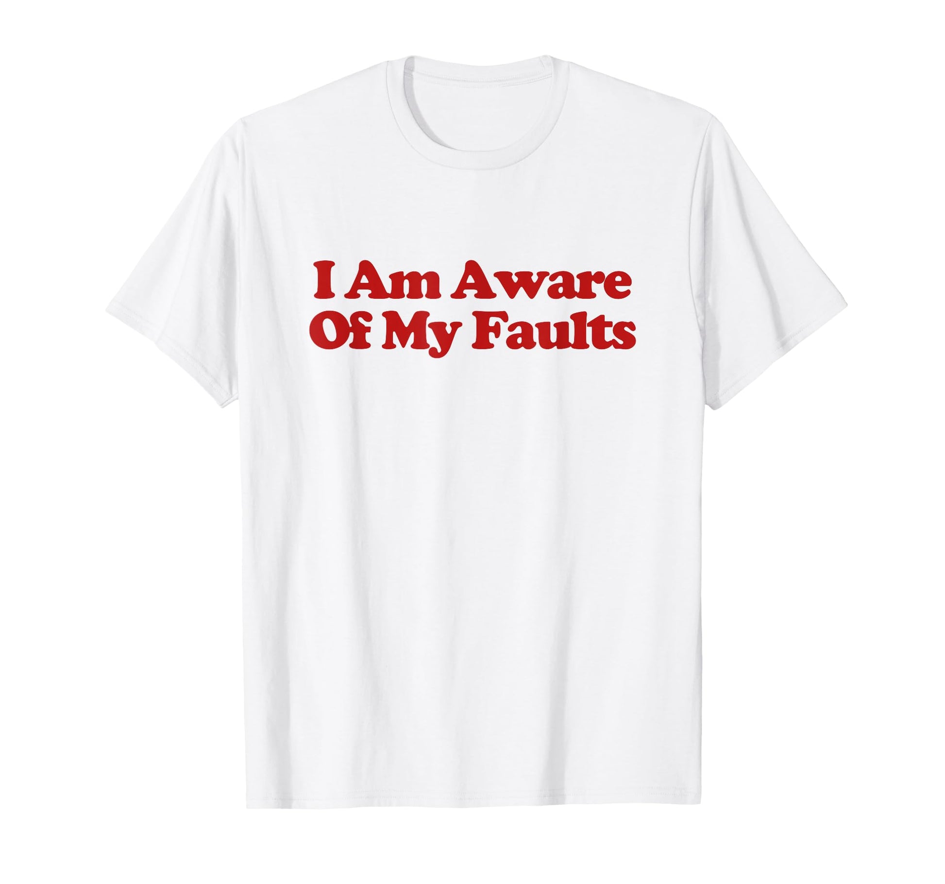 I Am Aware My Faults Y2K Aesthetic T-Shirt - Casual Everyday Wear Unisex - T-Shirt, Sweatshirt, Hoodie