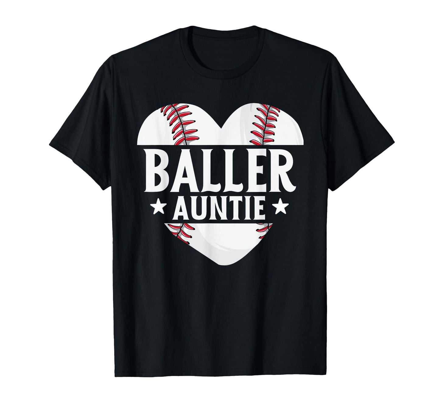 Baseball Aunt Gift Baller Auntie T-Shirt - Trendy Graphic for Adults - T-Shirt, Sweatshirt, Hoodie