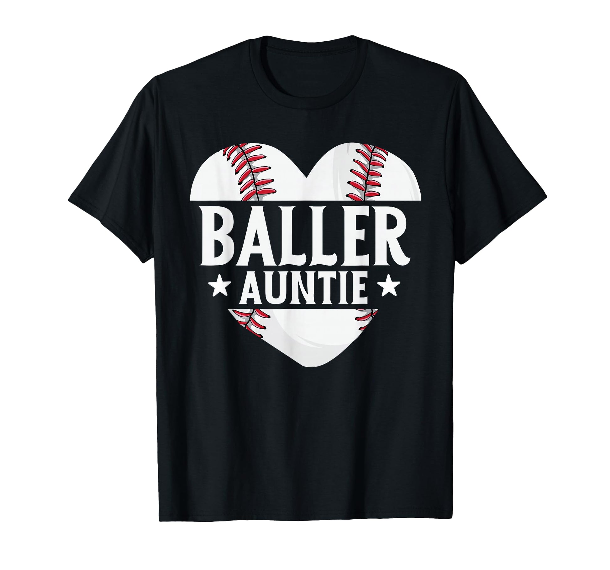 Baseball Aunt Gift Baller Auntie T-Shirt - Trendy Graphic for Adults - T-Shirt, Sweatshirt, Hoodie